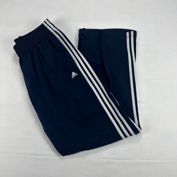 adidas Other - Adidas Mens XL Navy Blue Three Stripe Track Pants Y2K 2005 Athletic Wear